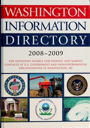 Washington information directory by CQ Press Editors