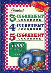 Cover of: Essential 3-4-5 Ingredient Cookbook