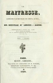 Cover of: La maîtresse: comédie-vaudeville en deux actes