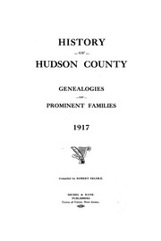 Cover of: History of Hudson County by Robert Feldra