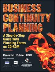 Cover of: Business Continuity Planning by Kenneth, A. Fulmer