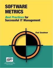 Cover of: Software Metrics: Best Practices for Successful IT Management