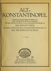 Cover of: Alt-Konstantinopel by Ernst Diez
