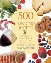 Cover of: 500 Low-Carb Recipes by Dana Carpender