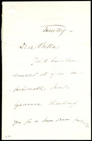 Cover of: [Letter to] Dear Bella by Phillips, Wendell