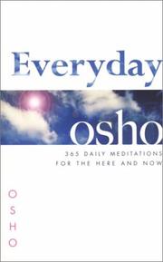 Cover of: Everyday Osho by Bhagwan Rajneesh