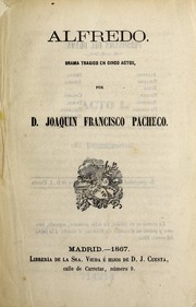Cover of: Alfredo: drama trágico en cinco actos