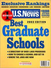 Cover of: Best Graduate Schools 2003