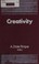Cover of: Creativity