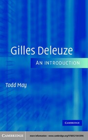 Cover of: GILLES DELEUZE: AN INTRODUCTION. by Todd May