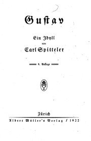 Cover of: Gustav: ein Idyll