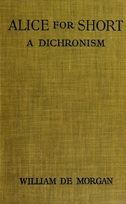 Cover of: Alice-for-short: a dichronism.