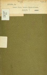 Cover of: Oswald Heer: notice biographique