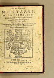 Cover of: Dialogos militares by Diego García de Palacio