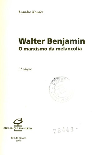 Walter Benjamin by Leandro Konder