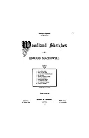 Cover of: Woodland sketches by Edward MacDowell