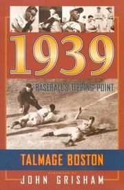 Cover of: 1939 by Talmage Boston