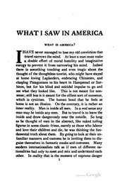 Cover of: What I saw in America by 