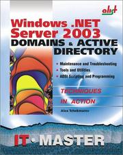 Cover of: Windows .NET Server 2003 Domains & Active Directory