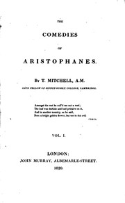 Cover of: The  comedies of Aristophanes ...