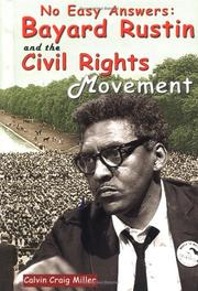 Cover of: No easy answers: Bayard Rustin and the civil rights movement