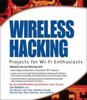 Cover of: Wireless Hacking: Projects for Wi-Fi Enthusiasts