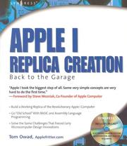 Cover of: Apple I Replica Creation: Back to the Garage