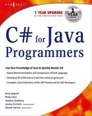 Cover of: C# for Java Programmers by Harold Cabrera, Jeremy Faircloth, Stephen Goldberg