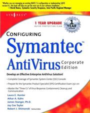 Cover of: Configuring Symantec AntiVirus Corporate Edition