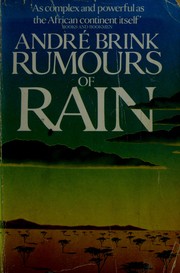 Cover of: Rumours of rain by André Brink