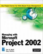 Cover of: Managing with Microsoft Project 2002 (Miscellaneous)