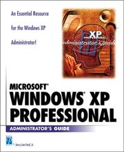 Cover of: Microsoft Windows XP Professional Administrator's Guide