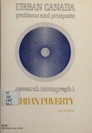 Cover of: Urban poverty by N. H. Lithwick