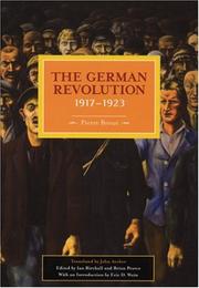 Cover of: German Revolution, 1917-1923 (Historical Materialism Book)