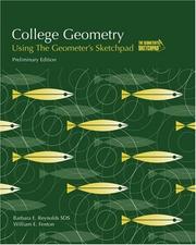 Cover of College geometry using the Geometer's Sketchpad