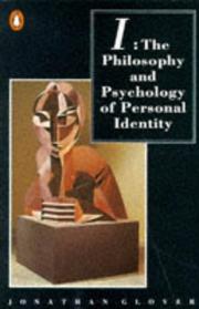 Cover of: I: The Philosophy and Psychology of Personal Identity