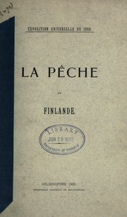 Cover of: La pêche en Finalande