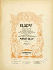 Cover of: Valses by Frédéric Chopin