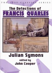 Cover of: The Detections of Francis Quarles (Lost Classics)