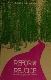 Cover of: Reform and rejoice by Louis A. Rongione