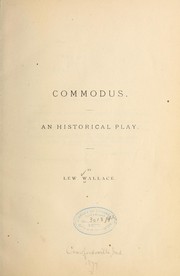 Cover of: Commodus: an historical play