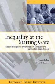 Cover of: Inequality at the Starting Gate: Social Background Differences in Achievement as Children Begin School