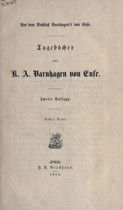 Cover of: Tagebücher von K.A. Varnhagen von Ense.