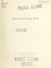 Cover of: Basic interviewing skills