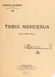 Cover of: Trois morceaux pour harpe seule