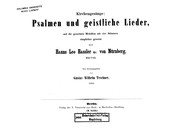 Cover of: Kirchengesänge: Psalmen und geistliche Lieder, auf die gemeinen Melodien mit vier Stimmen simpliciter gesetzt