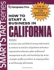 Cover of: How to Start a Business in California (Smartstart Series (Entrepreneur Press).)