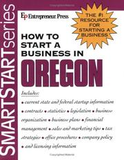 Cover of: How to Start a Business in Oregon (Smartstart Series (Entrepreneur Press).)