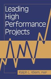 Cover of: Leading high performance projects