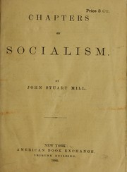 Cover of: Chapters on socialism